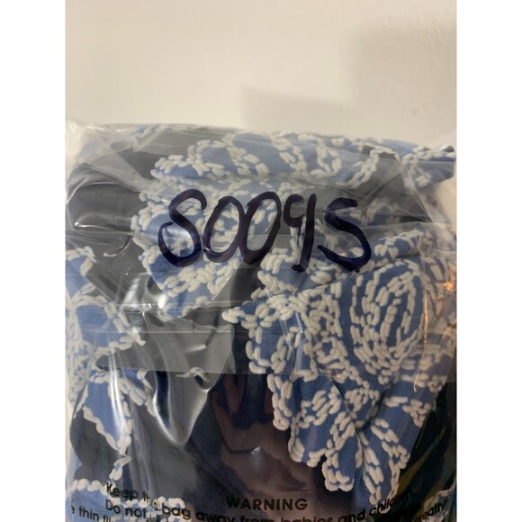 PerSeption Concept Blue Floral Cap Sleeve Midi Dress Polyester Spandex Stretch M - Picture 14 of 14